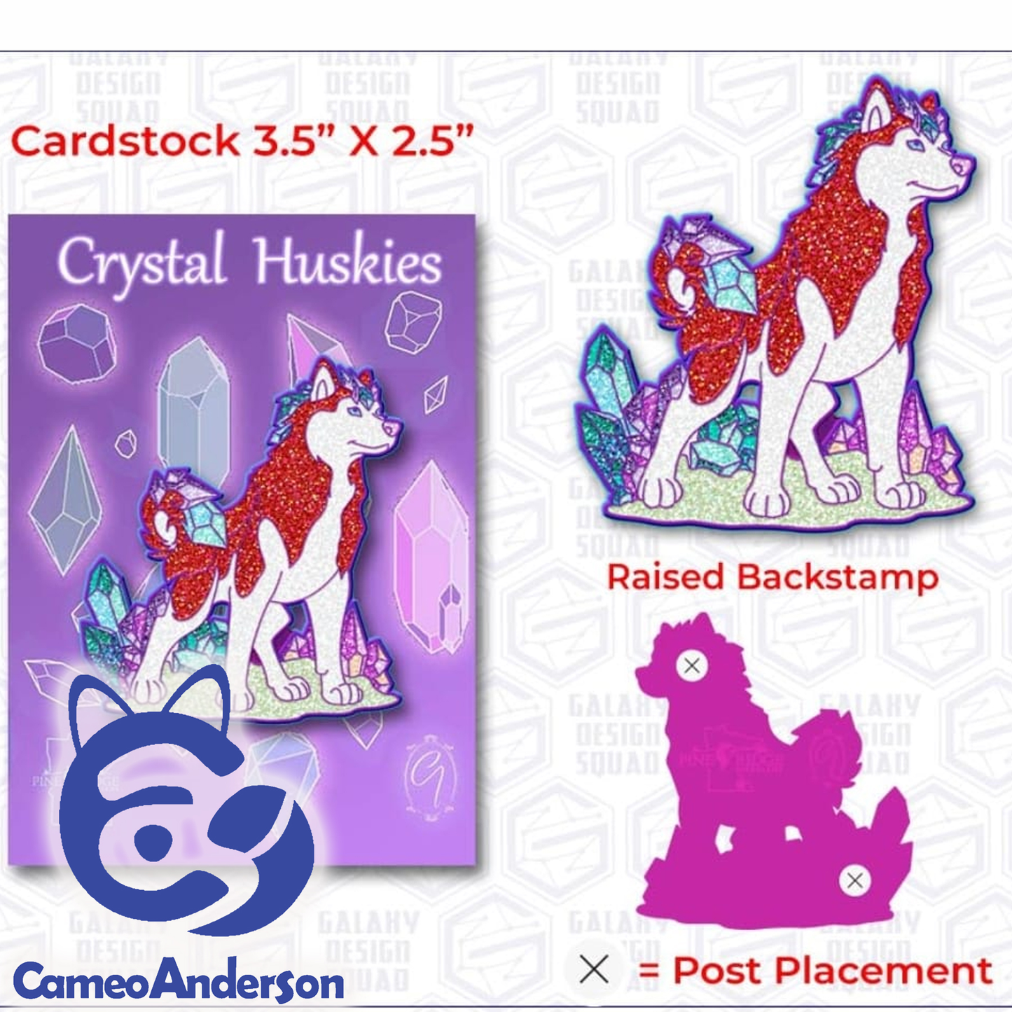 Crystal Huskies V 3.0 Pre-Orders || collectible enamel pins || Cameo Anderson