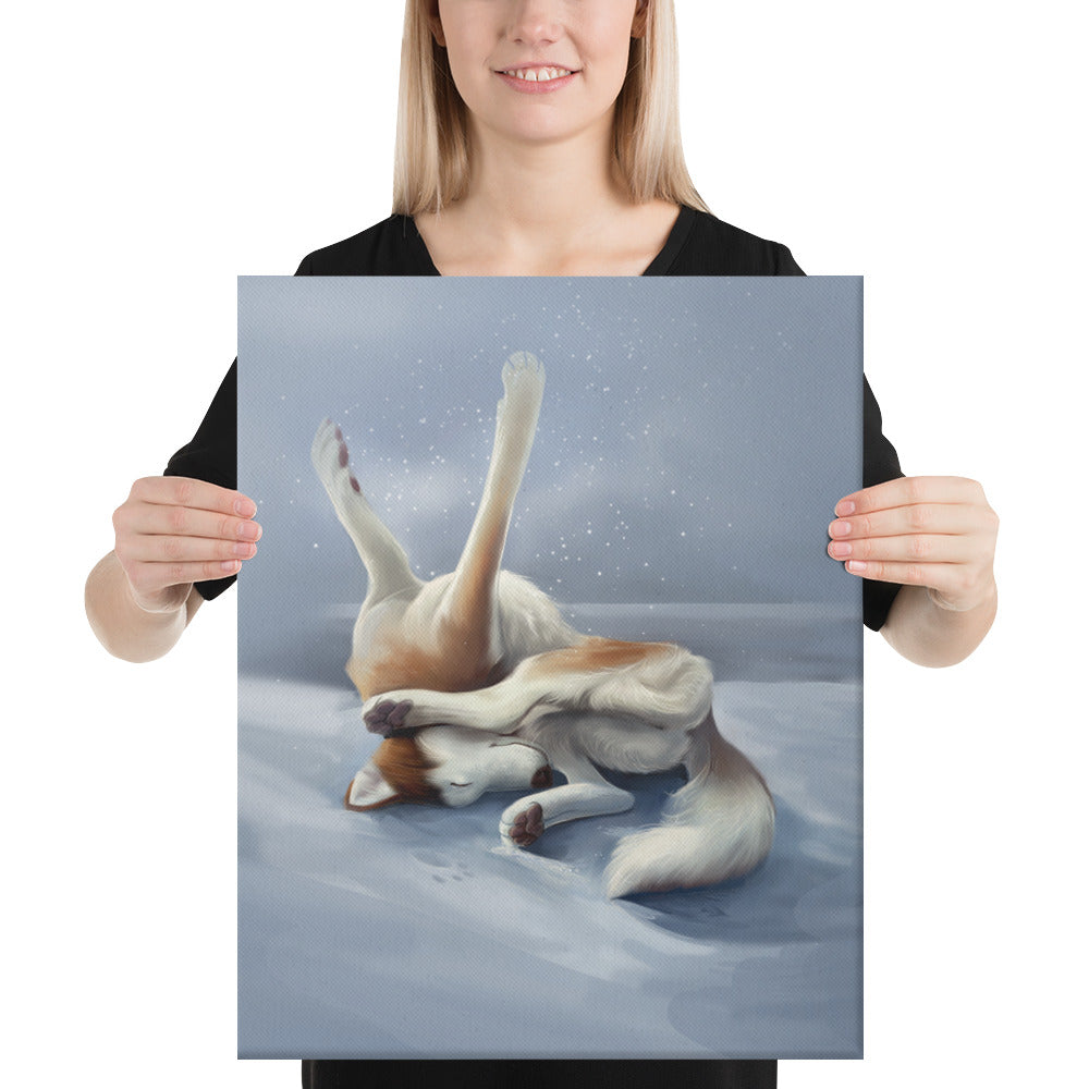 Pretzel The Red Siberian Husky - Fine Art Portrait - Canvas Wall Art || Cameo Anderson