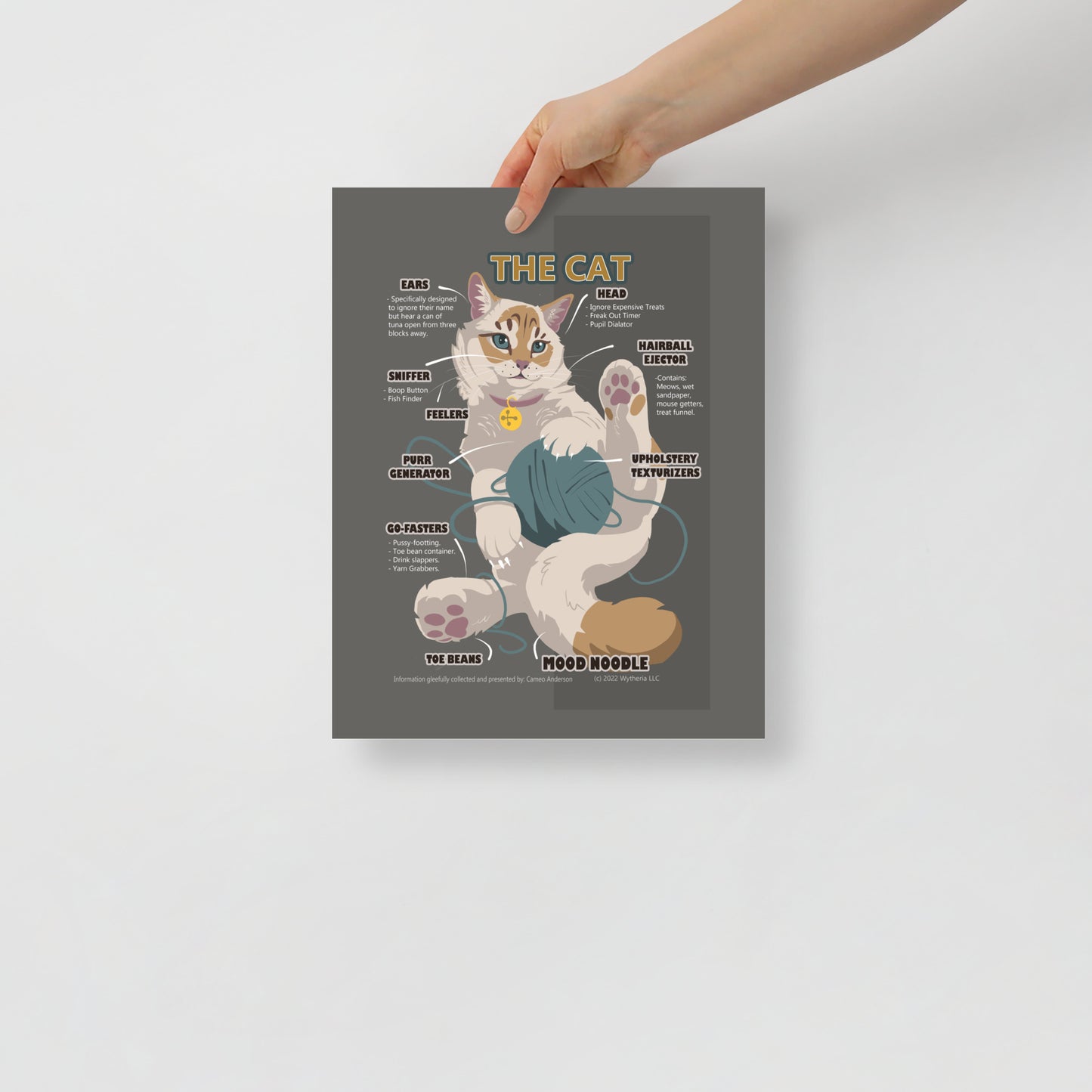 Funny House Cat Meme Breed Poster - Cameo Anderson