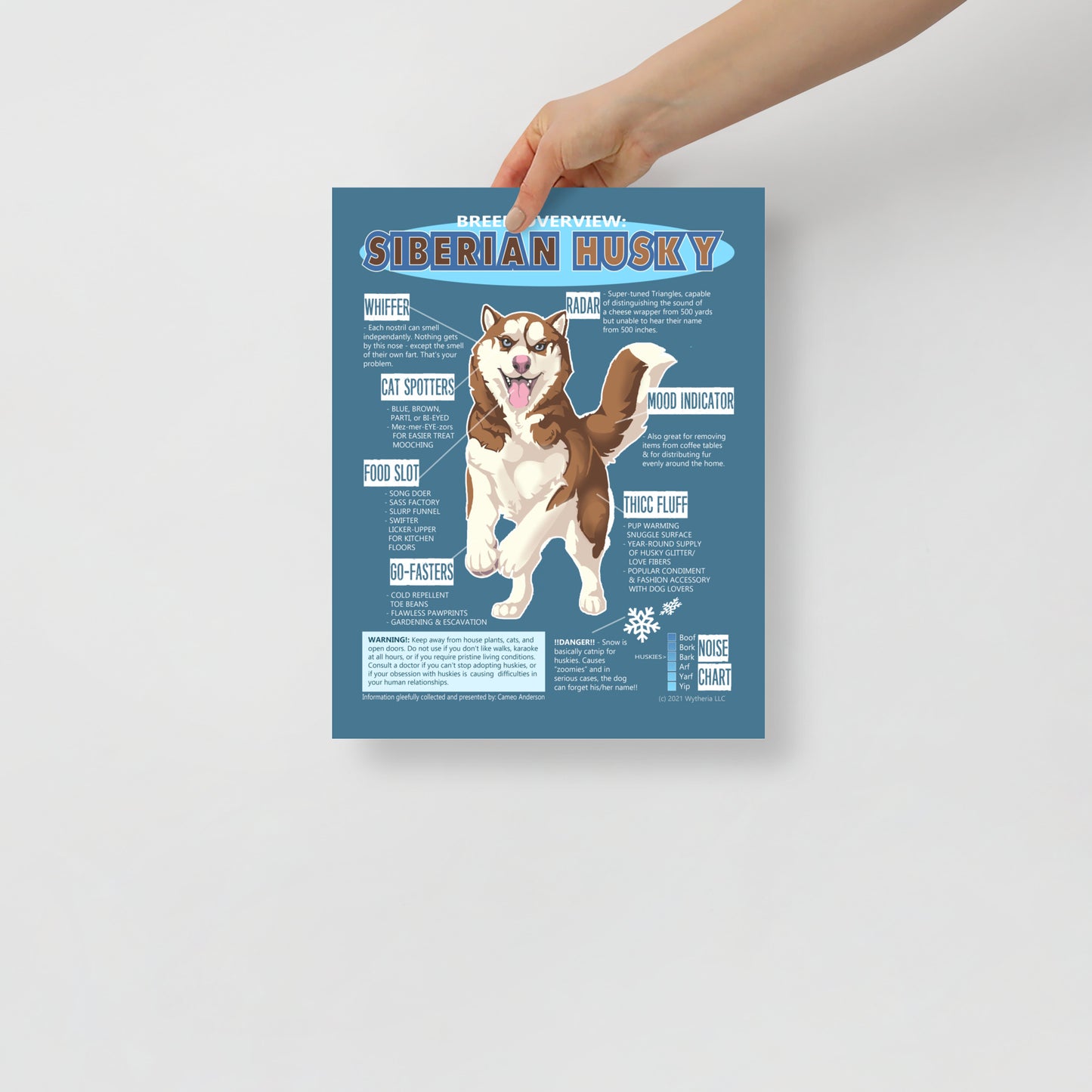 Funny Siberian Husky Meme Poster - Cameo Anderson