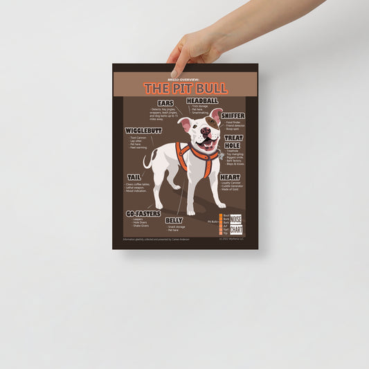 Funny Pitbull Meme Breed Poster