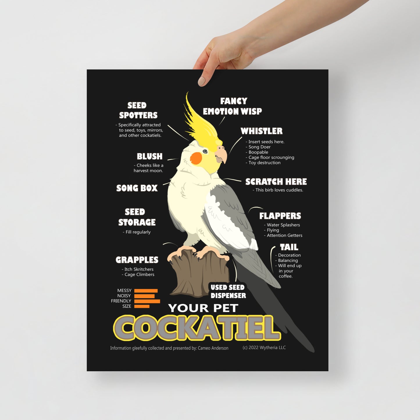 Funny Cockatiel Bird Meme Birb Breed Poster - Cameo Anderson