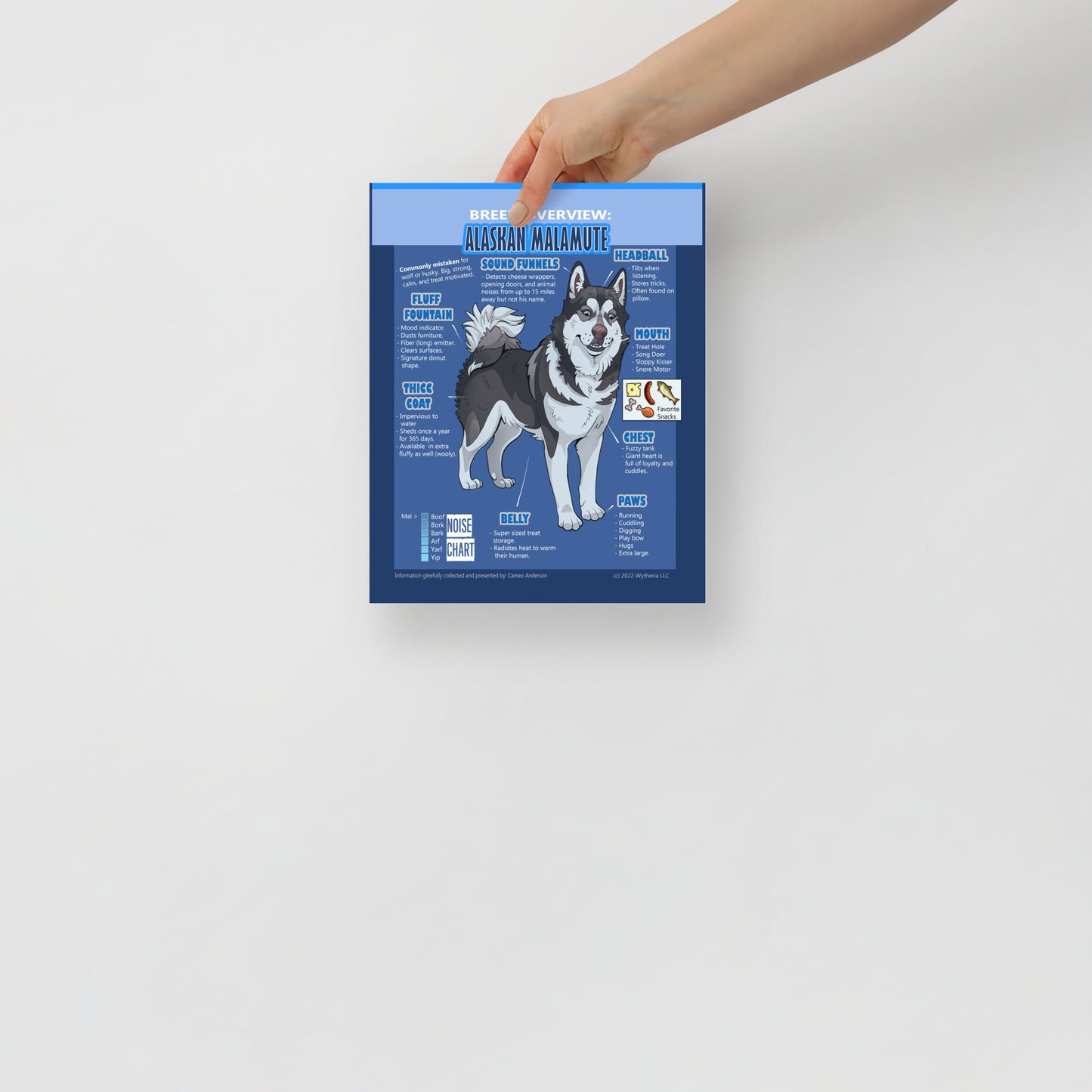 Funny Alaskan Malamute Meme Breed Poster
