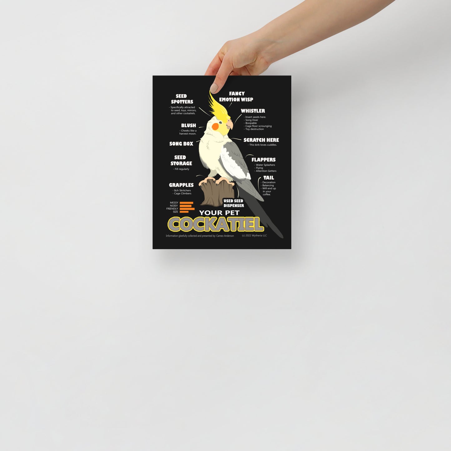 Funny Cockatiel Bird Meme Birb Breed Poster - Cameo Anderson