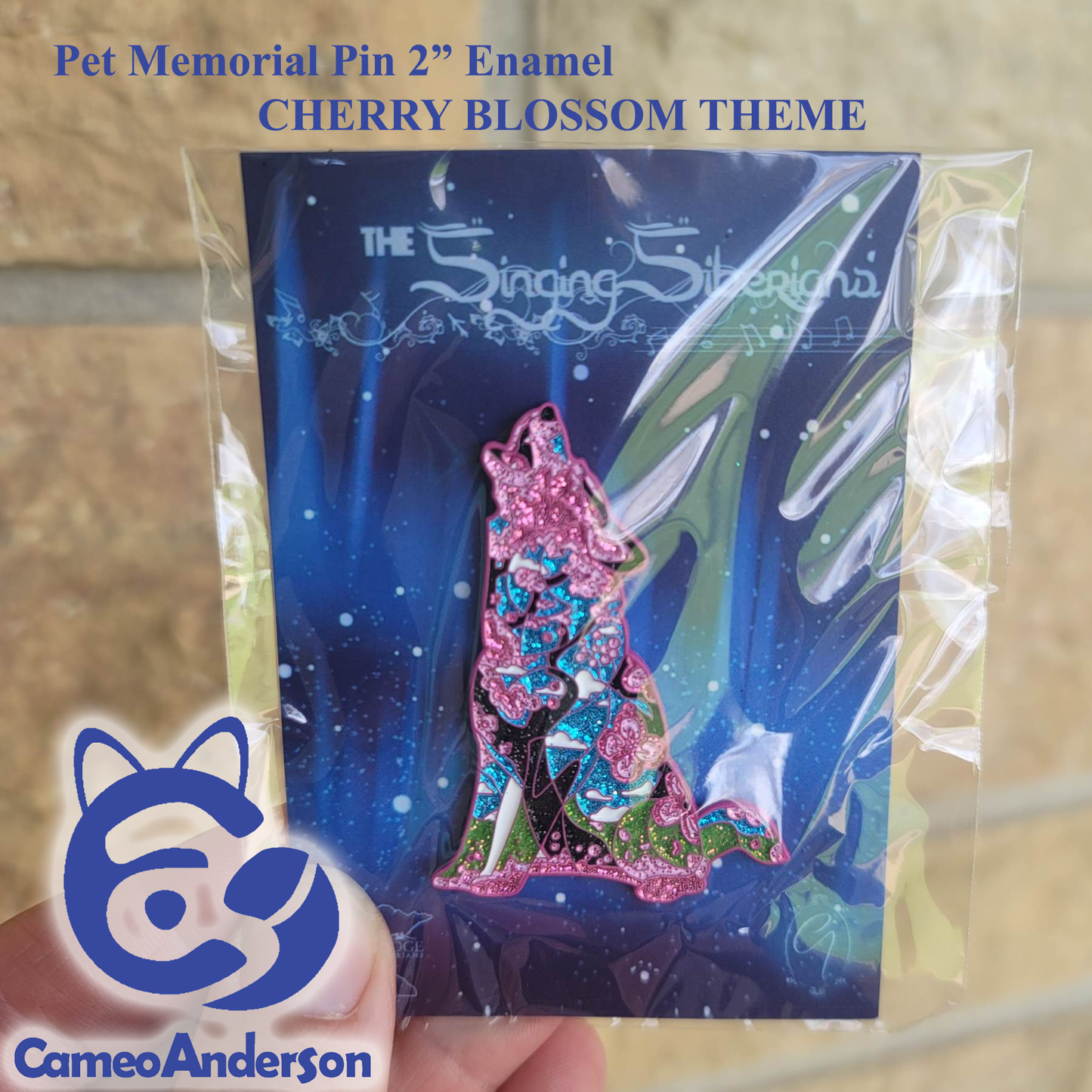 Singing Siberian Enamel Pin - Collectible || Cameo Anderson & Pine Ridge Siberians