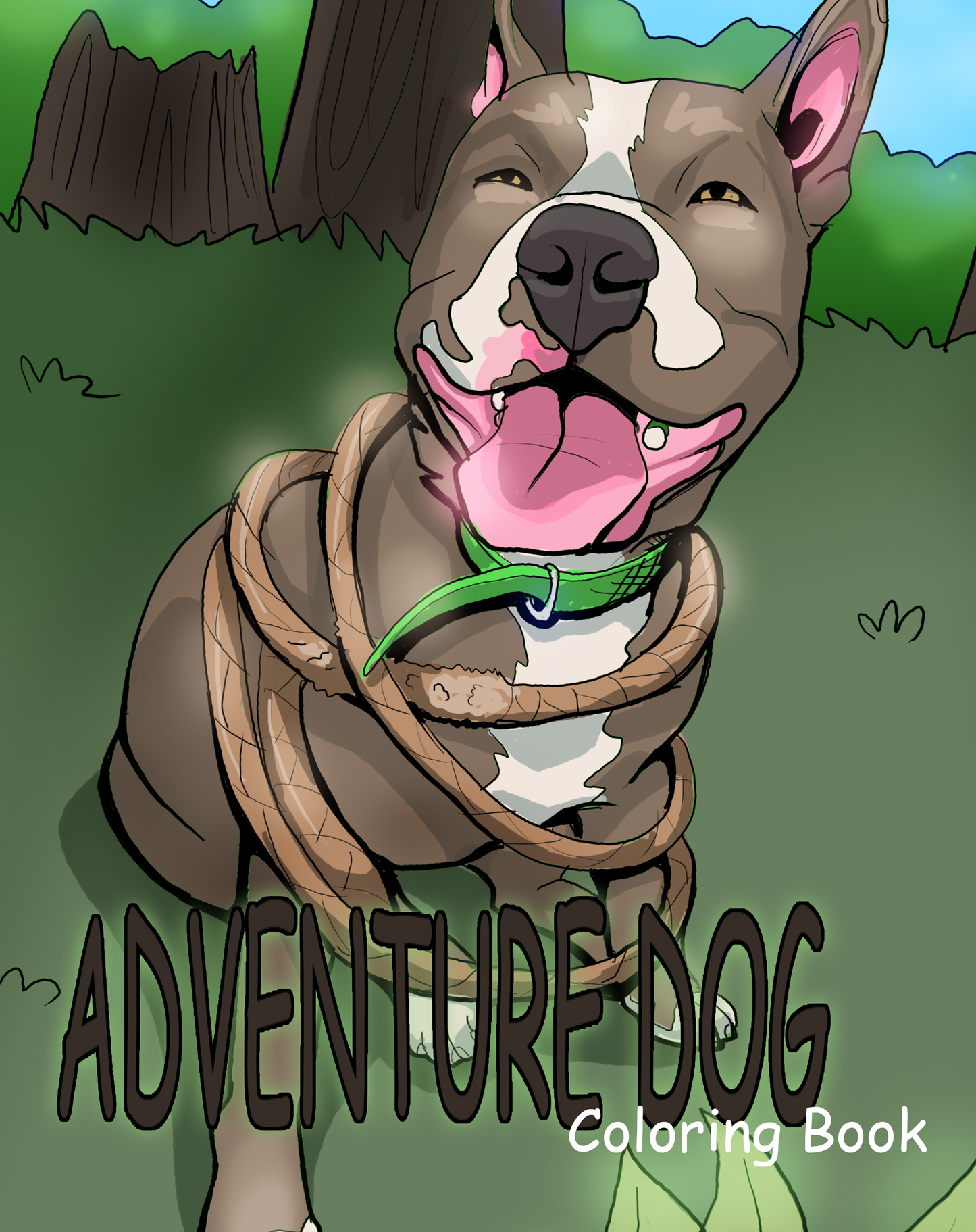 Printable Coloring Book - Adventure Dogs