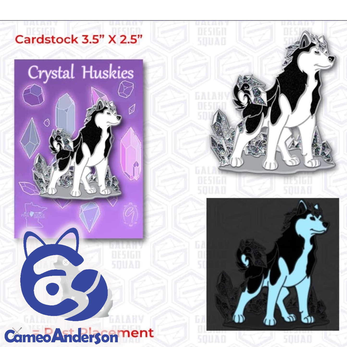 Crystal Huskies V 3.0 Pre-Orders || collectible enamel pins || Cameo Anderson