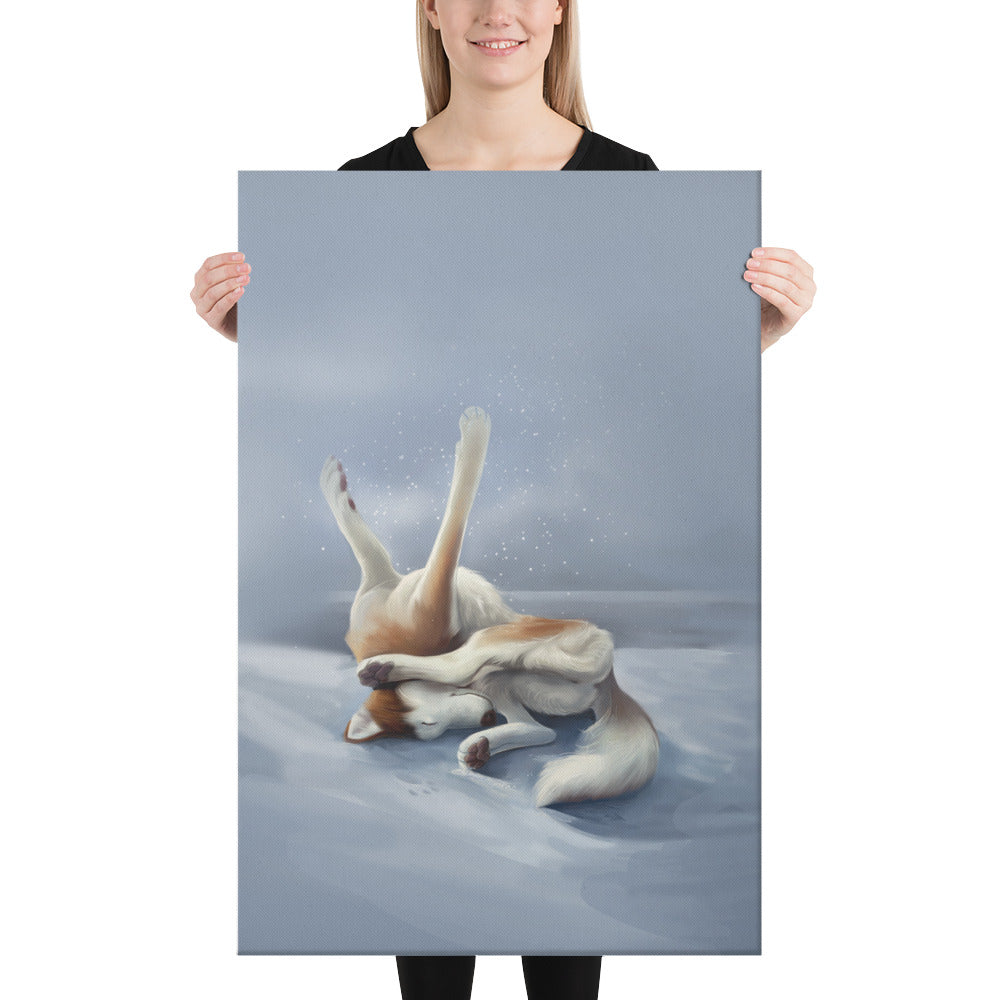 Pretzel The Red Siberian Husky - Fine Art Portrait - Canvas Wall Art || Cameo Anderson