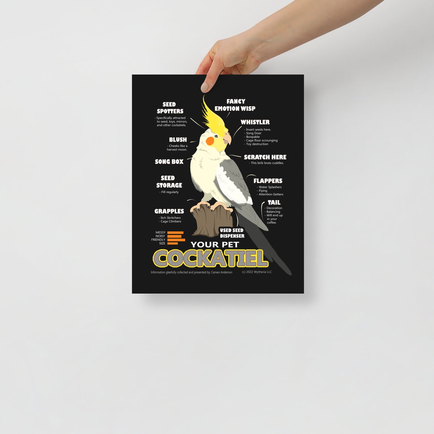 Funny Cockatiel Bird Meme Birb Breed Poster - Cameo Anderson