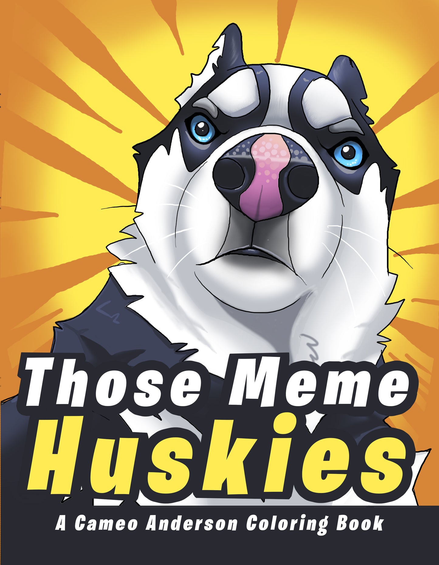 Printable Husky Meme Coloring Book